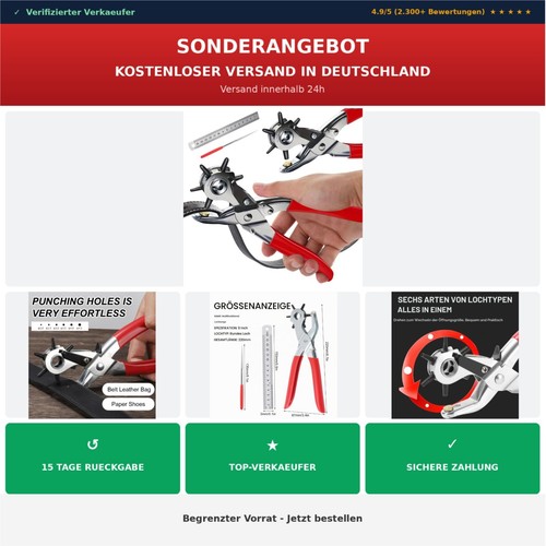 Lochzange leder gürtelstanzer - lochzange,